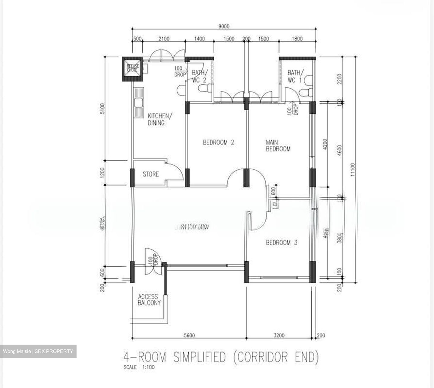 Blk 514 Bedok Reservoir - Punggol Vale (Hougang), HDB 4 Rooms #604439781